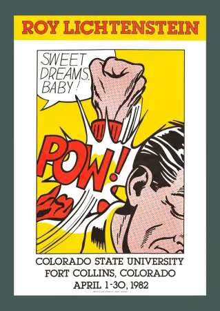 Litografia Lichtenstein - Roy Lichtenstein: 'Sweet Dreams, Baby!' 1982 Offset-lithograph