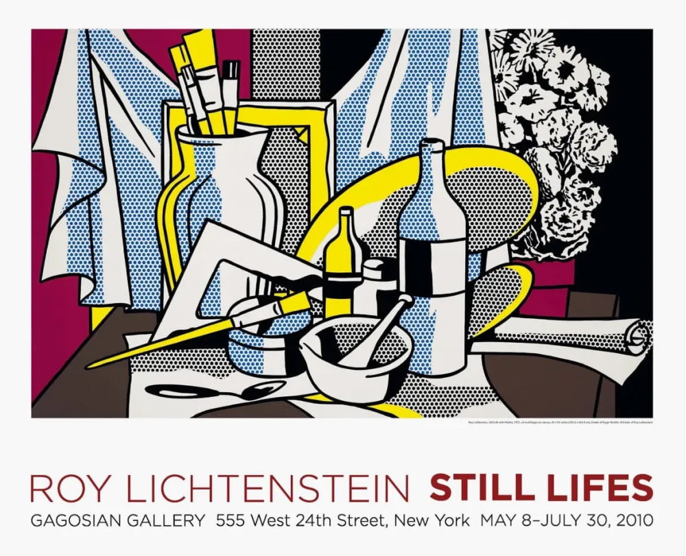 Cartaz Lichtenstein - Still Life with Palette