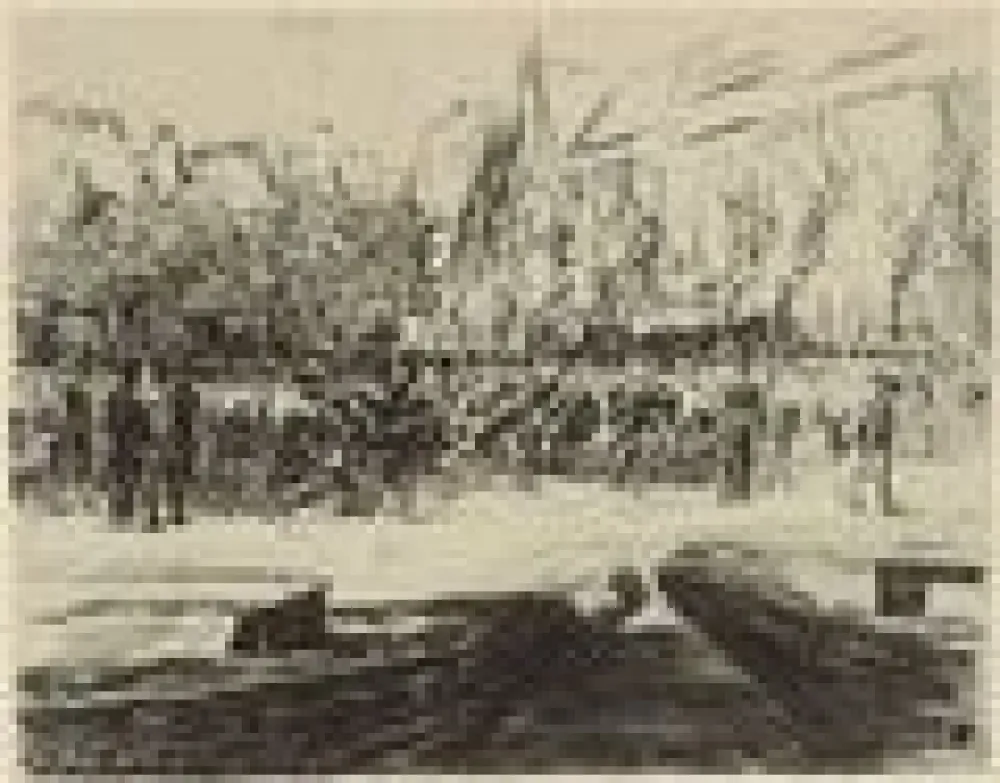 Gravura Liebermann - Rindermarkt in Leiden