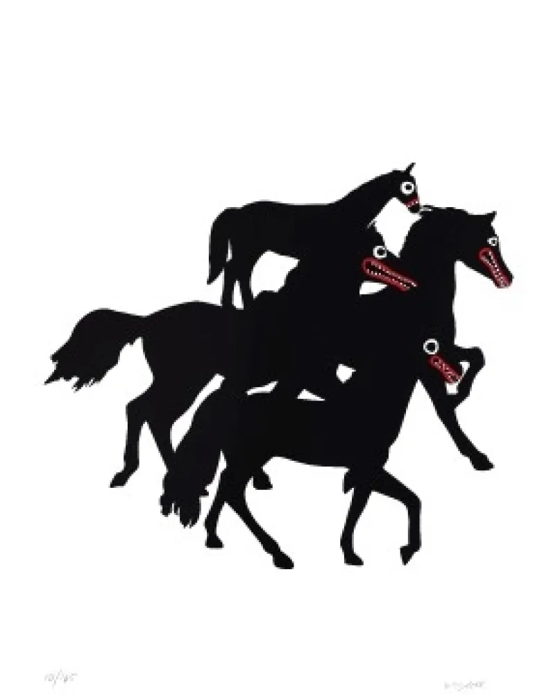 Litografia Linde - Horses