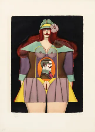 Litografia Lindner - Amazone