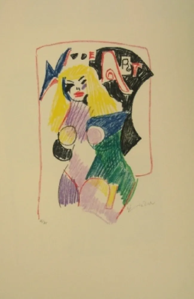 Serigrafia Lindner - Nude art I 