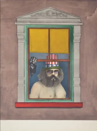 Litografia Lindner - Poet