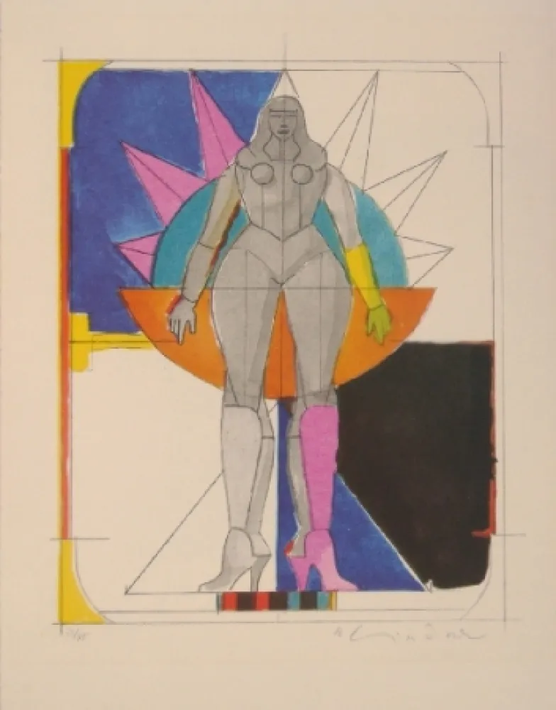 Litografia Lindner -  Untitled I 