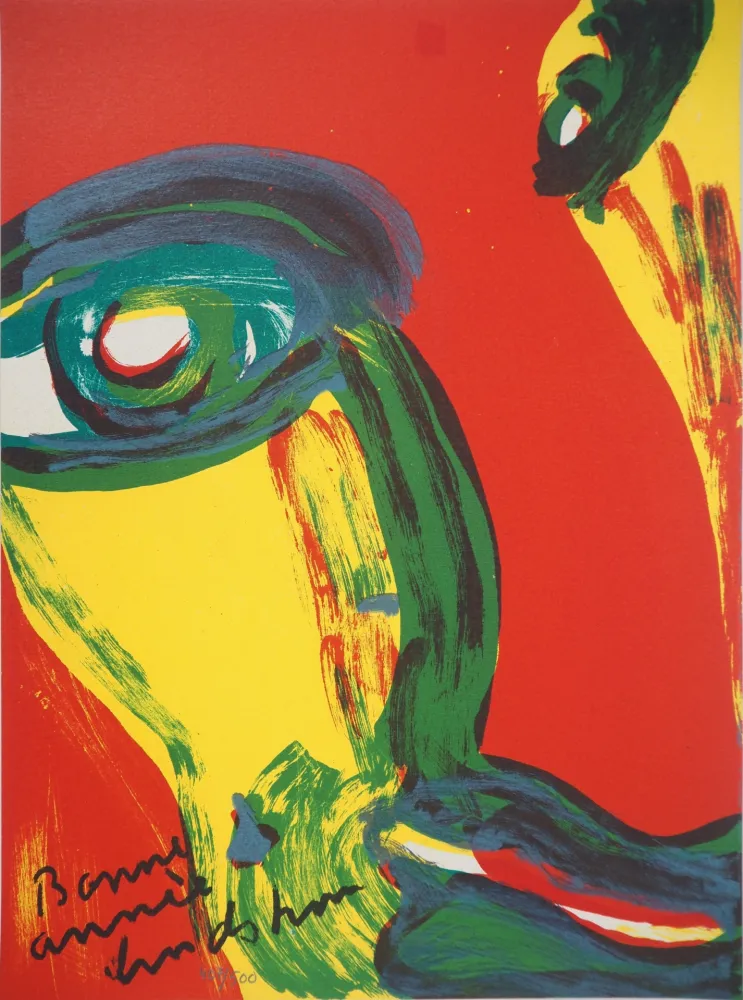 Litografia Lindstrom - Portrait fauve