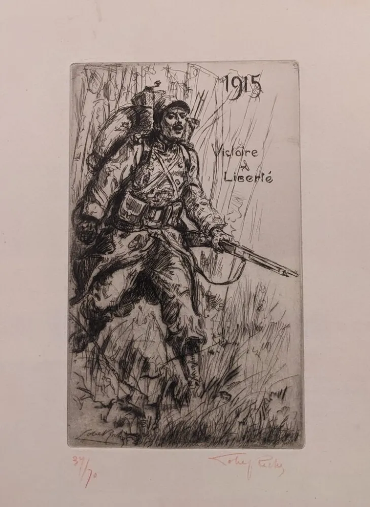 Gravura Lobel-Riche - Victoire et Liberté