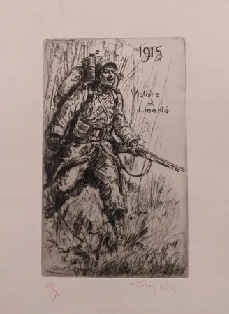 Gravura Lobel-Riche - Victoire et Liberté