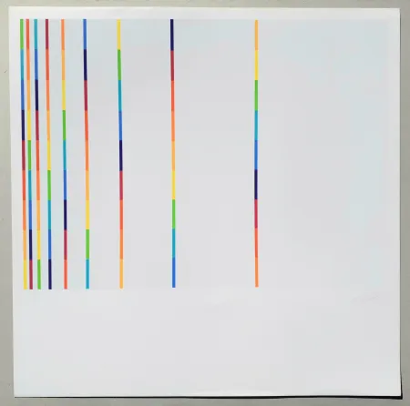 Serigrafia Lohse - 12 vertical and horizontal progressions