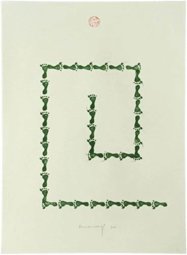 Litografia Long - Untitled (from Artists Against Torture portfolio)