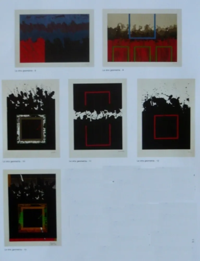 Litografia Lopez Osornio - La otra geometria _ 6 lithographs