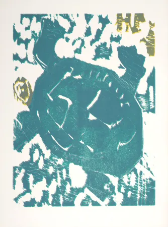 Xilogravura Lorjou - La Tortue, 1965