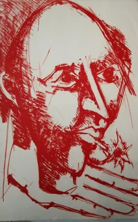 Litografia Lorjou - Lorjou contre Dorival