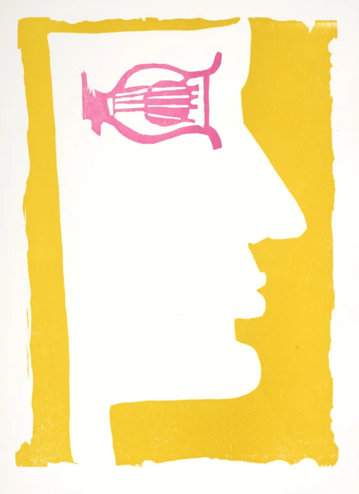 Xilogravura Lorjou - Orphée, 1965