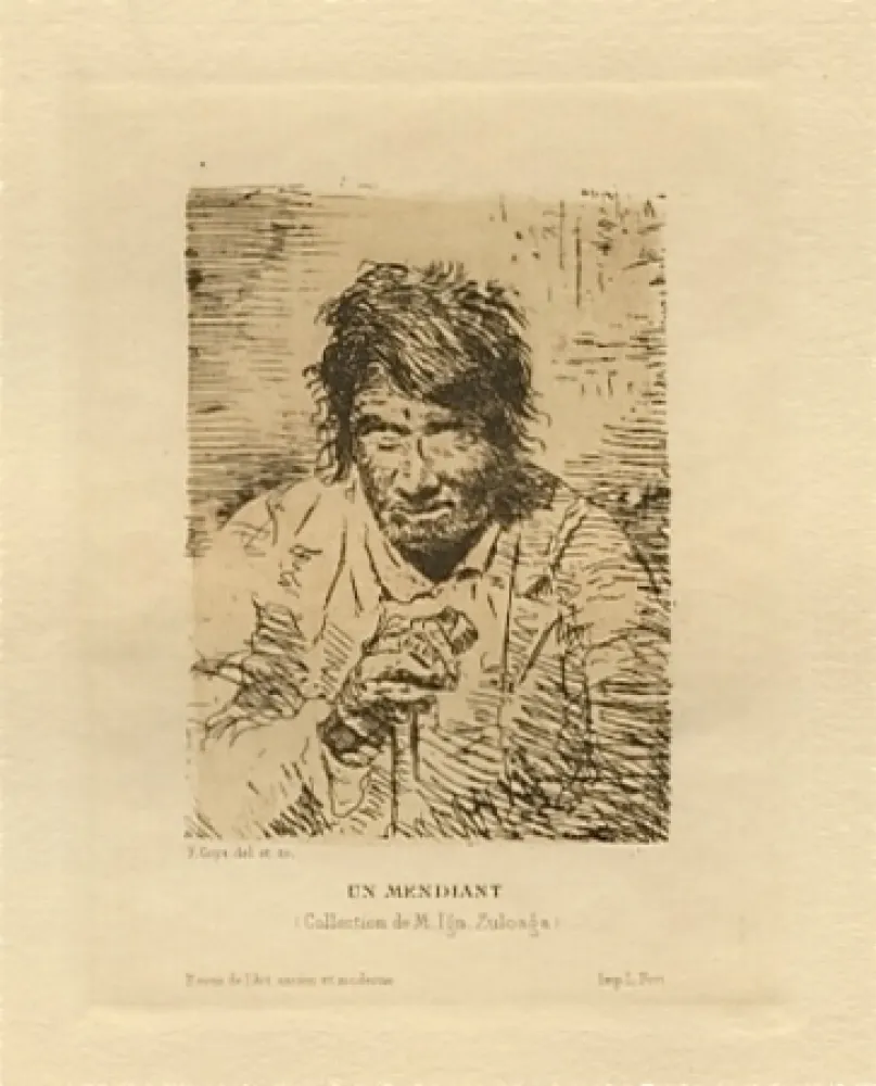 Gravura Lucas - Le mendiant (The Beggar)