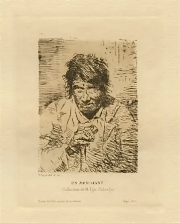 Gravura Lucas - Le mendiant (The Beggar)