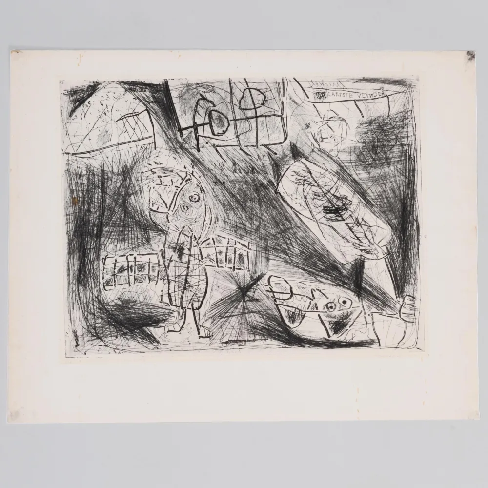 Água-Forte Lucebert - Laatsle Vinder