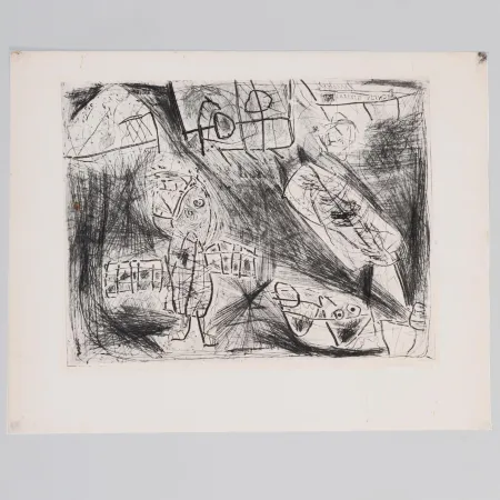 Água-Forte Lucebert - Laatsle Vinder