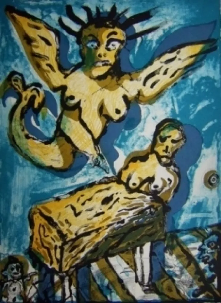 Litografia Lucebert - Sans titre