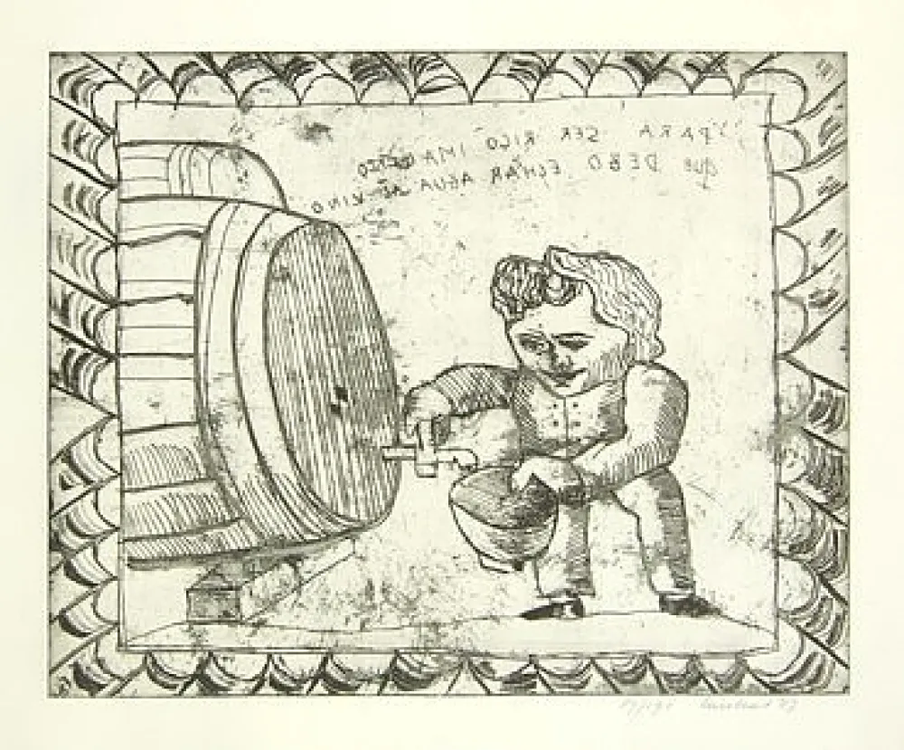 Gravura Lucebert - Senza titolo