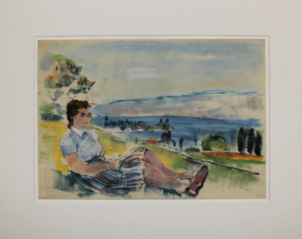 Sem Técnica Ludwig - Sitzende vor See