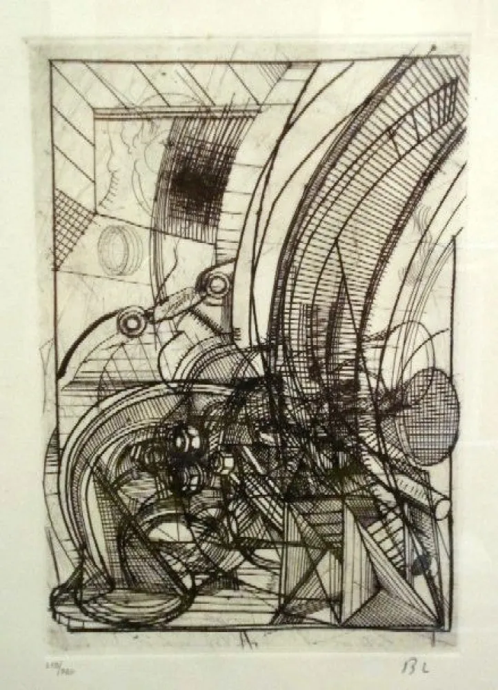 Água-Forte Luginbühl - Kleiner Stengel (Plan für Stengel)