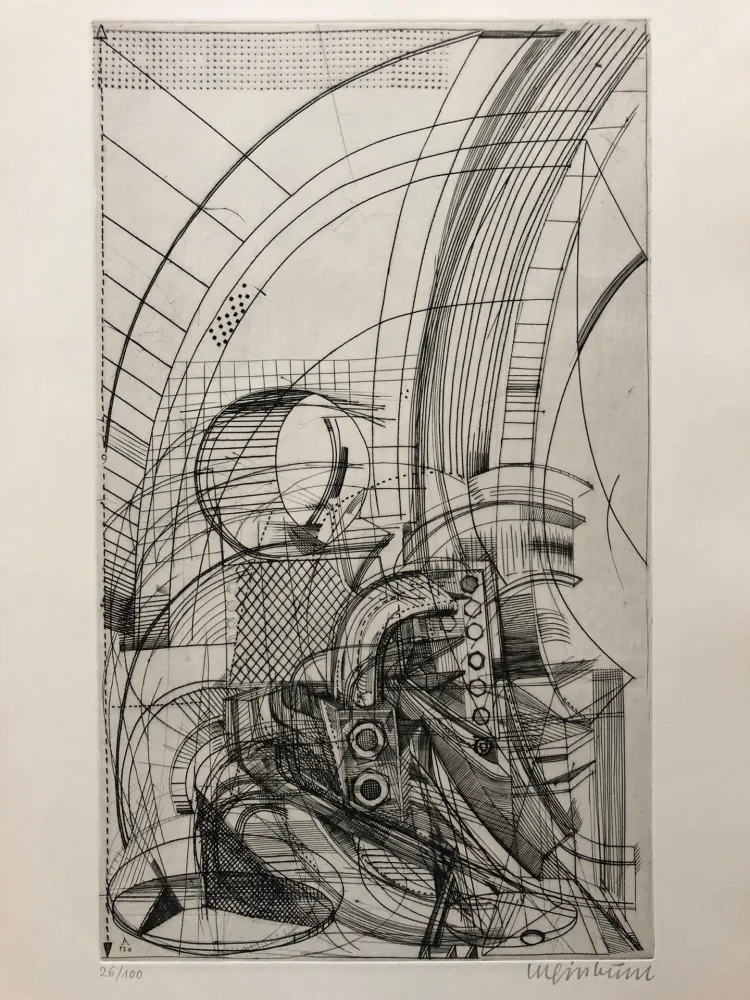 Gravura Luginbühl - Plan für Pegasus