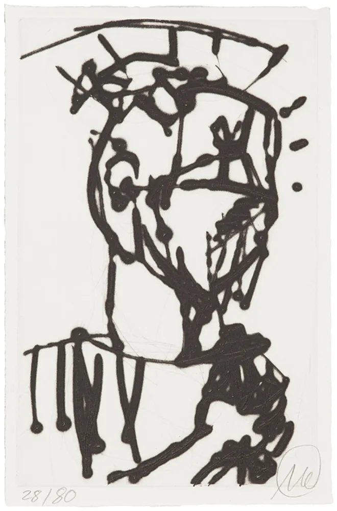 Ponta-Seca Lüpertz - Ohne Titel