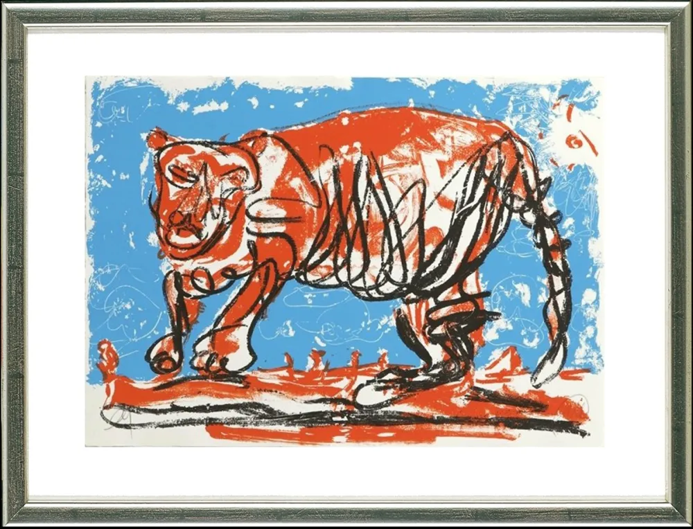 Serigrafia Lüpertz - TIger