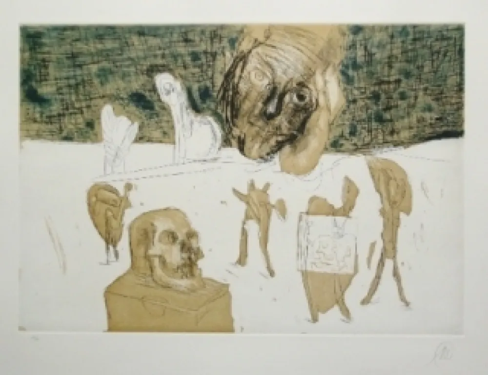 Gravura Lüpertz - Vanitas 4