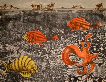 Litografia Lurcat - Fruits de mer