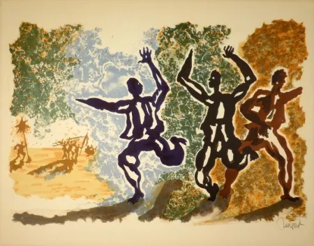 Litografia Lurcat - Panique