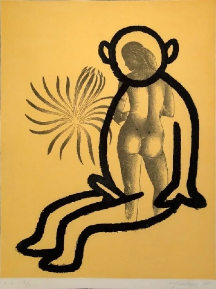 Água-Tinta Lüthi - Selbstporträt aus der Serie der großen Gefühle I