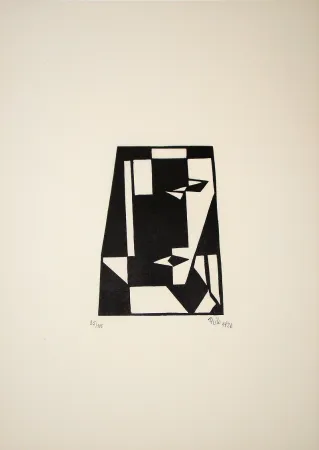 Xilogravura Maatsch - Composition, 1926