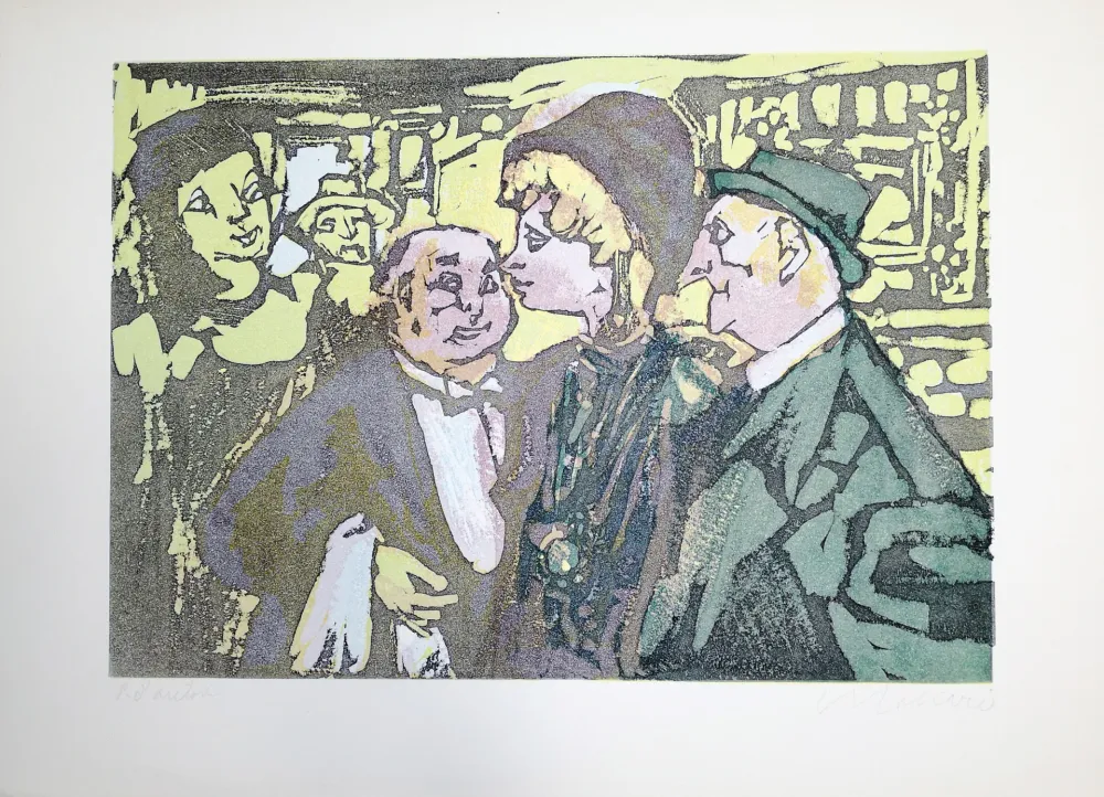 Linogravura Maccari - S'accomodi