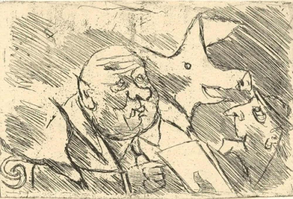 Gravura Maccari - Senza titolo