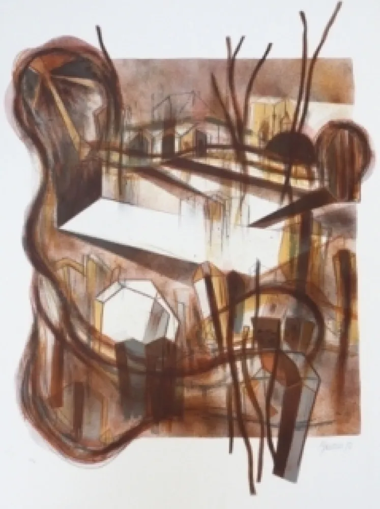 Litografia Macotela - Ciudad y sombras