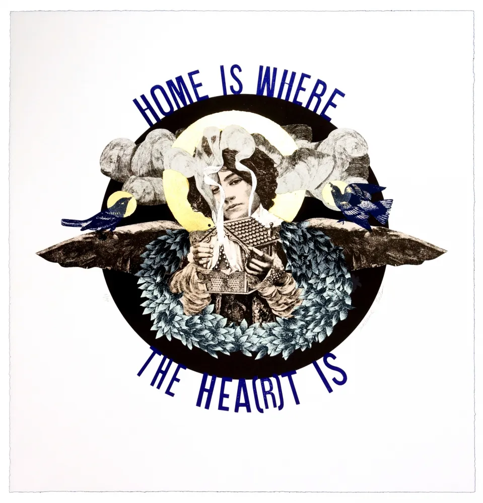 Litografia Madame - Home is where the heart is 