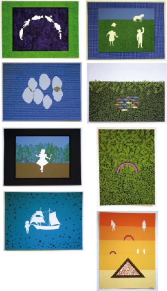 Litografia Maglione - Les enfants dans la prairie