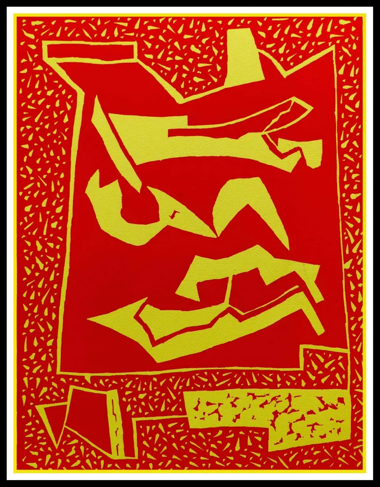 Xilogravura Magnelli - COMPOSITION