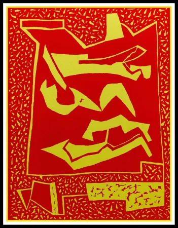 Xilogravura Magnelli - COMPOSITION