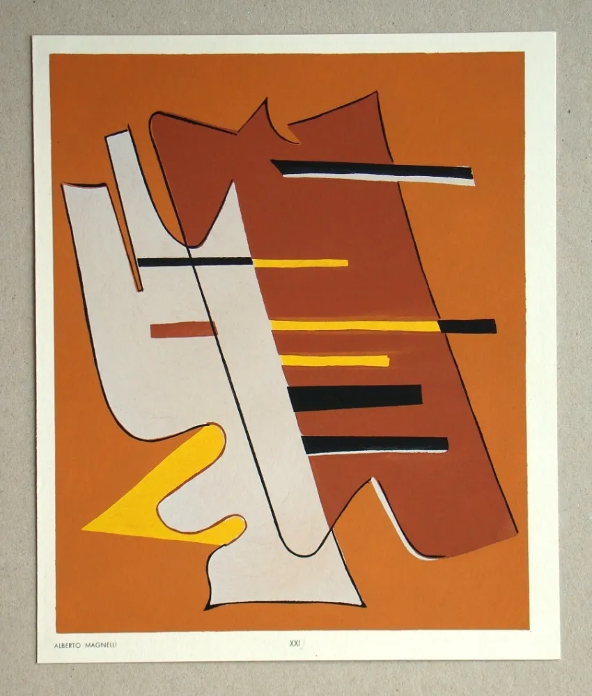 Estêncil Magnelli - Composition abstrait