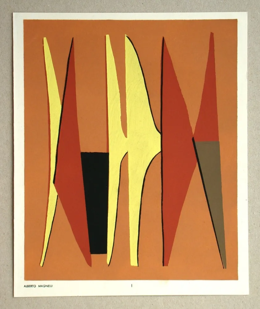 Estêncil Magnelli - Composition abstrait