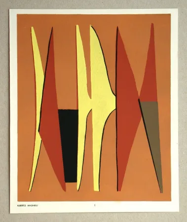 Estêncil Magnelli - Composition abstrait