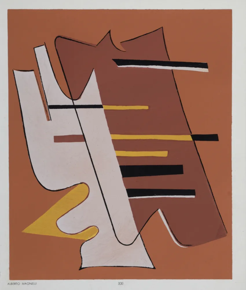 Estêncil Magnelli - Composition XXI, 1952