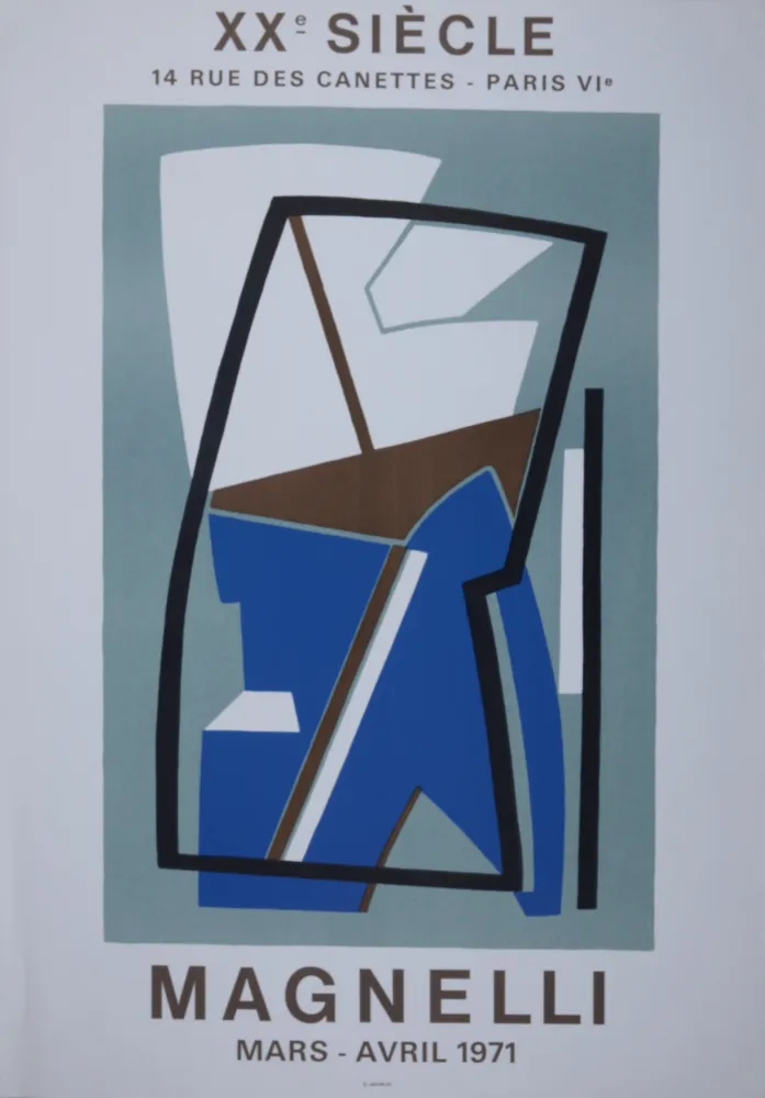 Litografia Magnelli - Galerie XXème Siècle, 1971