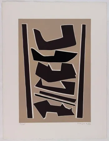 Linogravura Magnelli - La Ferrage III