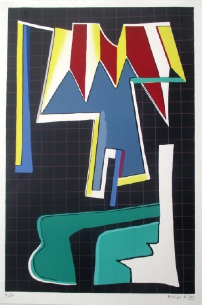 Litografia Magnelli - L'Album de la Ferrage, pl VIII