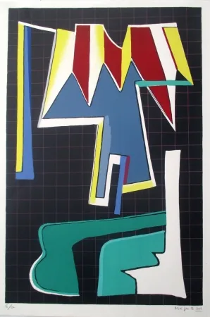 Litografia Magnelli - L'Album de la Ferrage, pl VIII