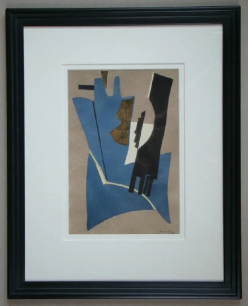 Estêncil Magnelli - Papier collé, 1948