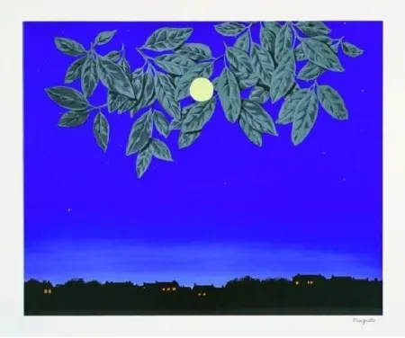 Litografia Magritte - La page blanche